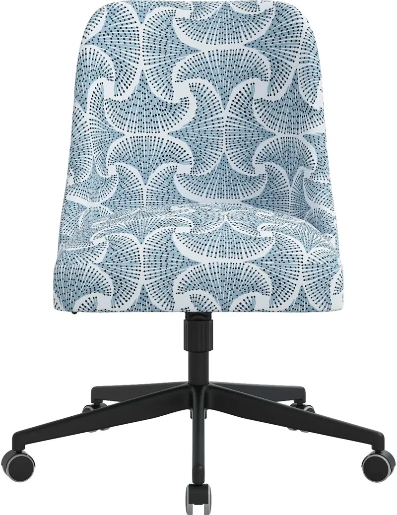 Spencer Sea Fan Blue Office Chair - Skyline Furniture