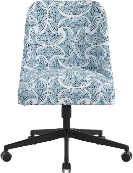 Spencer Sea Fan Blue Office Chair - Skyline Furniture