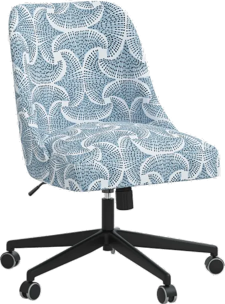 Spencer Sea Fan Blue Office Chair - Skyline Furniture