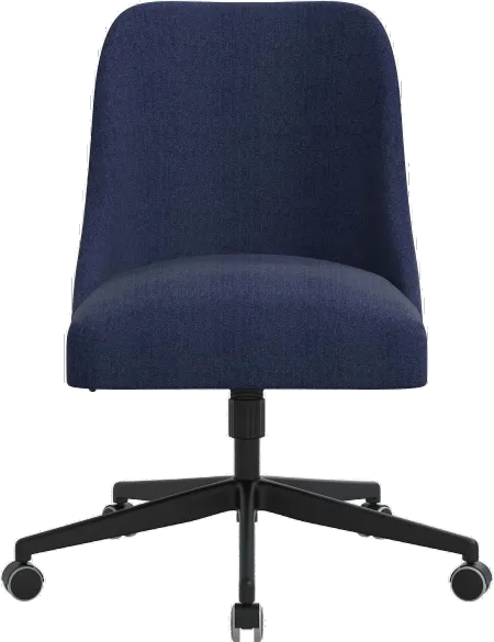 Spencer Dark Blue Office Chair - Skyline Furniture
