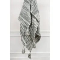 Nichol Charcoal Gray Throw Blanket