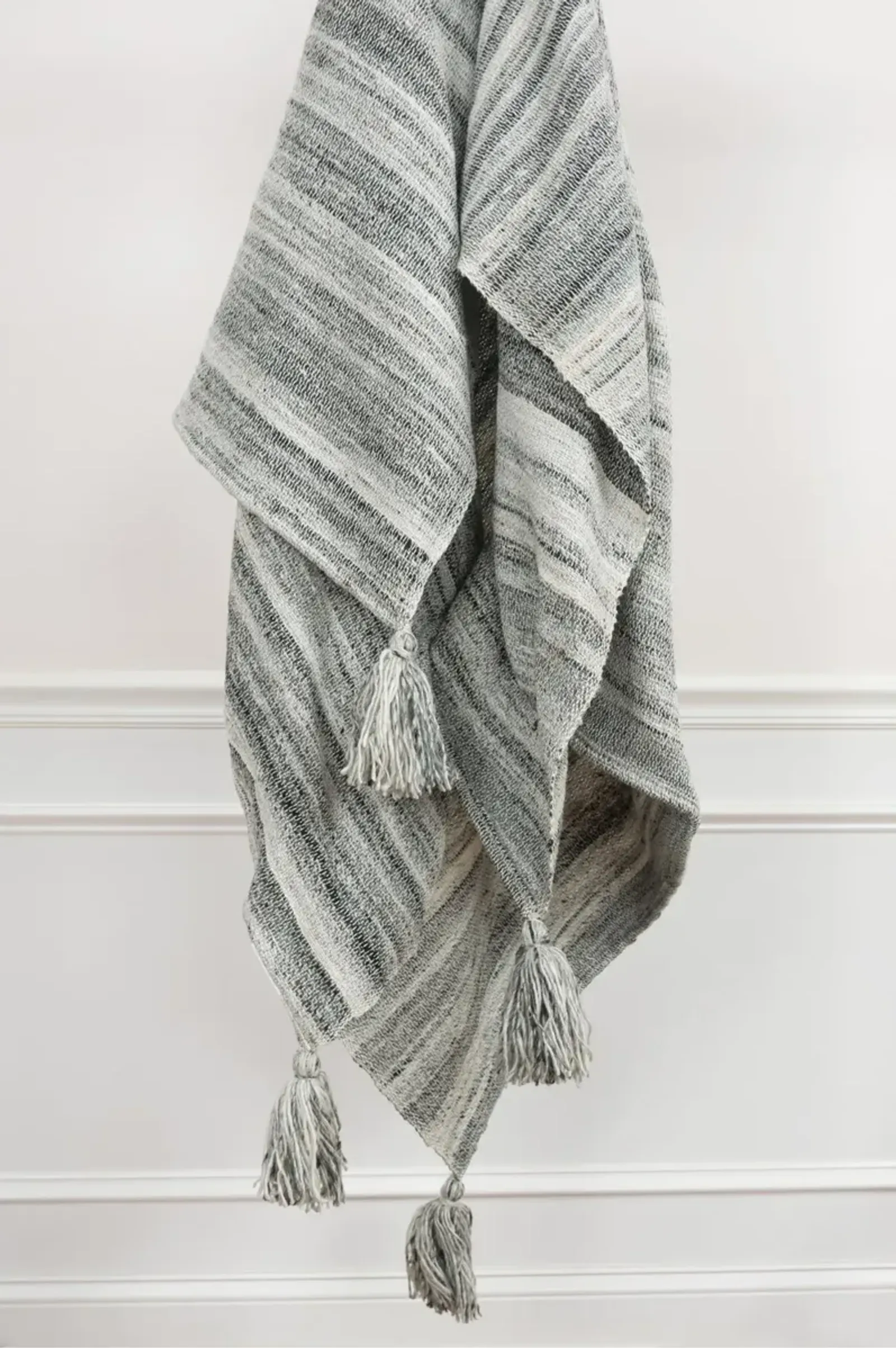 Nichol Charcoal Gray Throw Blanket