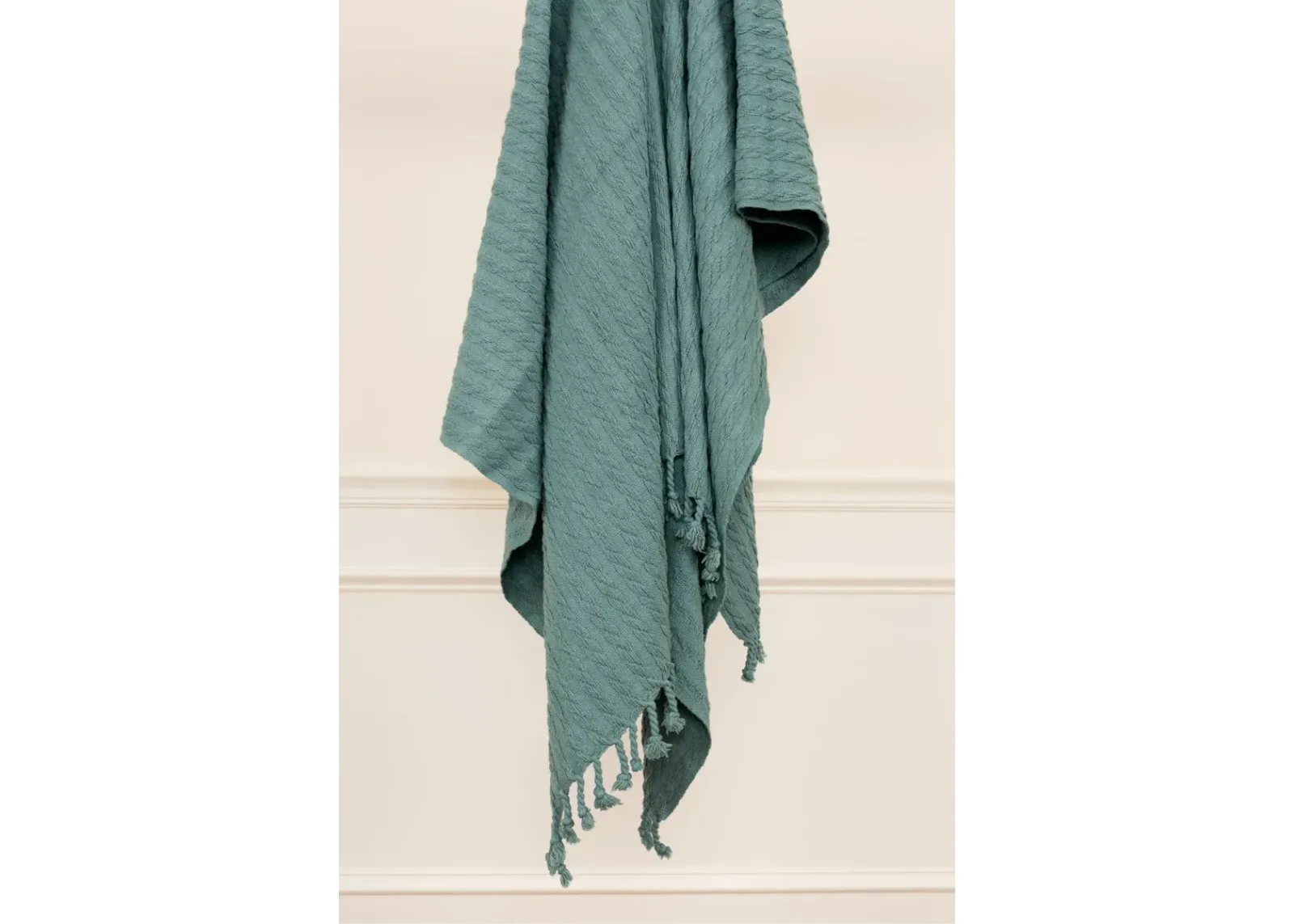 Bishop Teal Throw Blanket