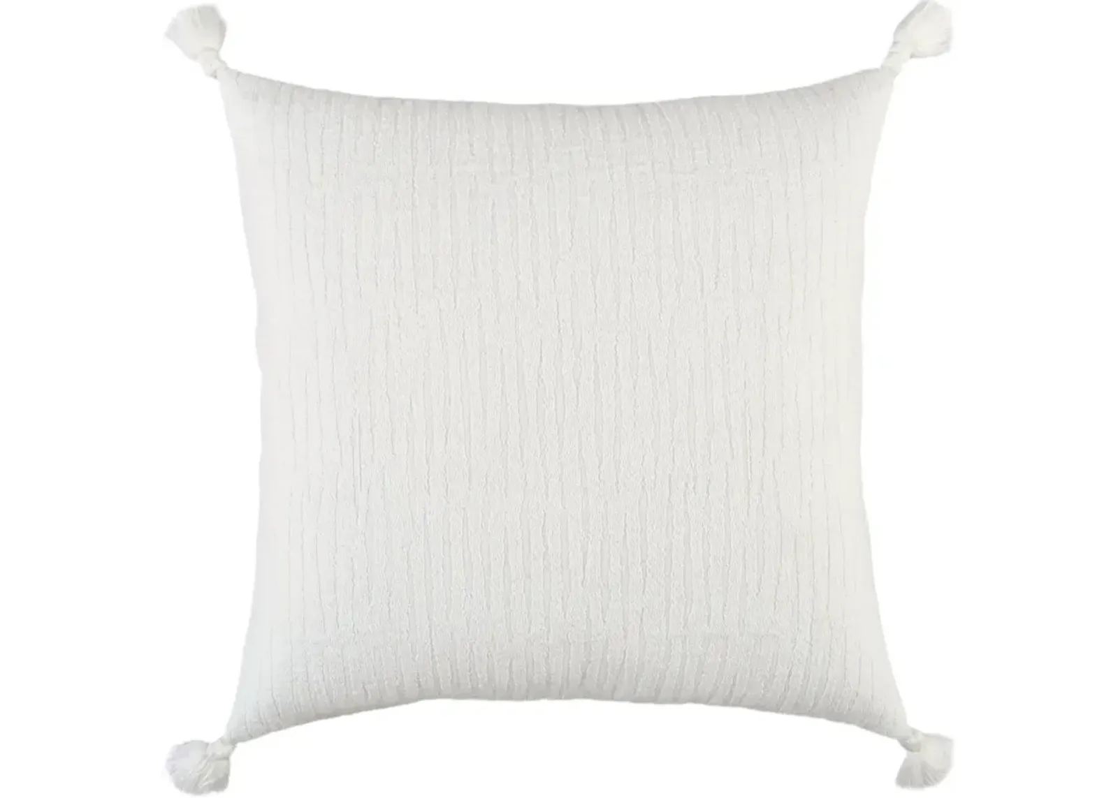 Cleo White Accent Pillow