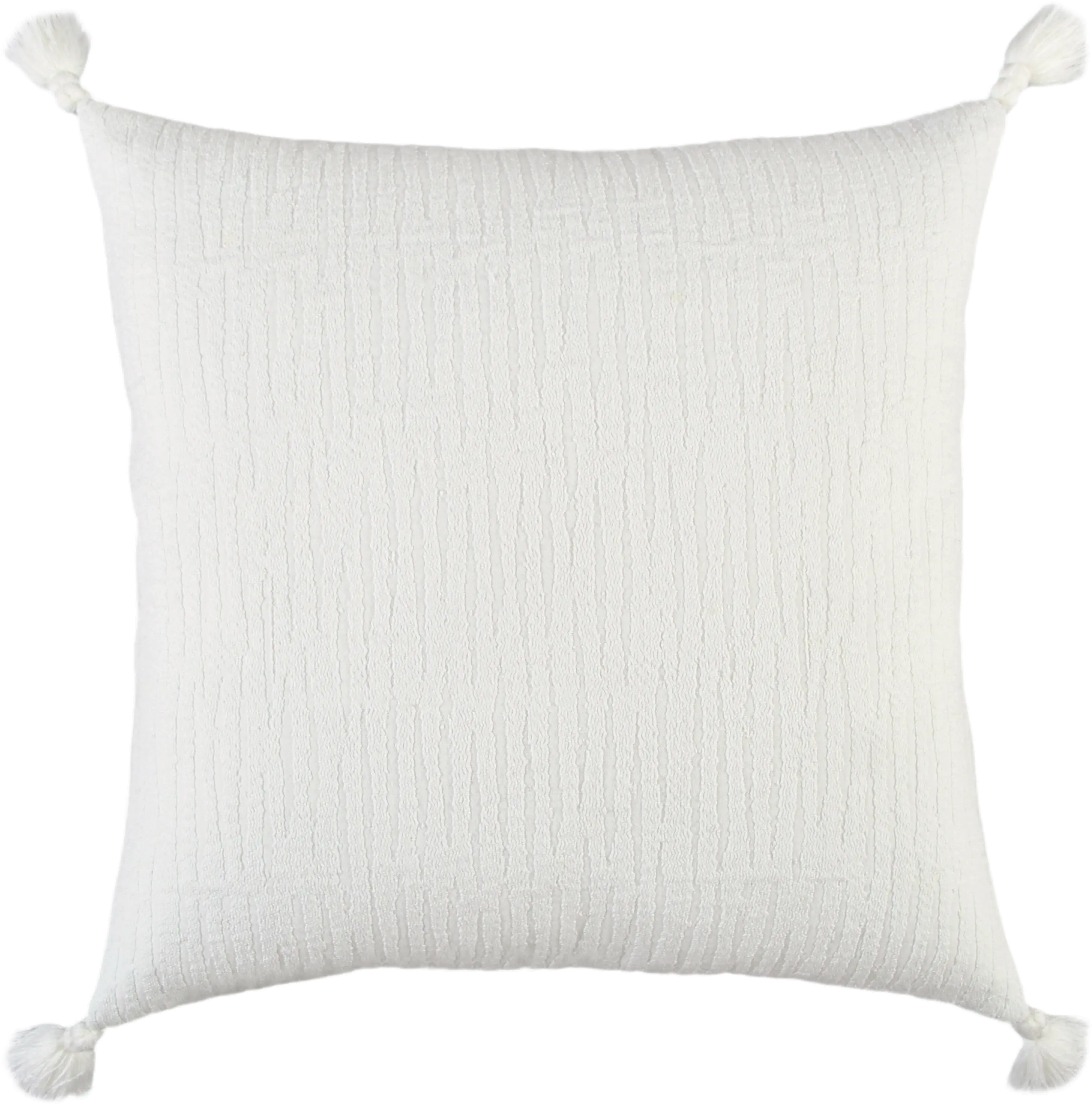 Cleo White Accent Pillow