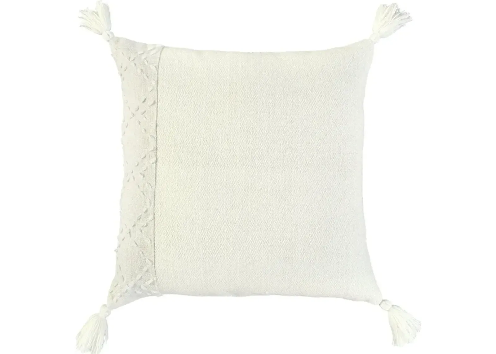 Diamond Ivory Accent Pillow