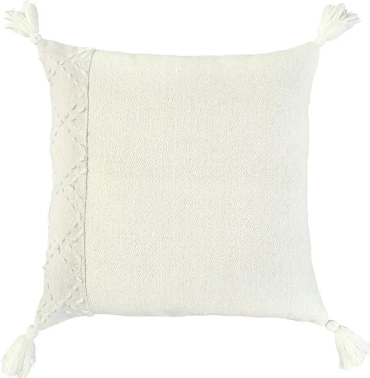 Diamond Ivory Accent Pillow