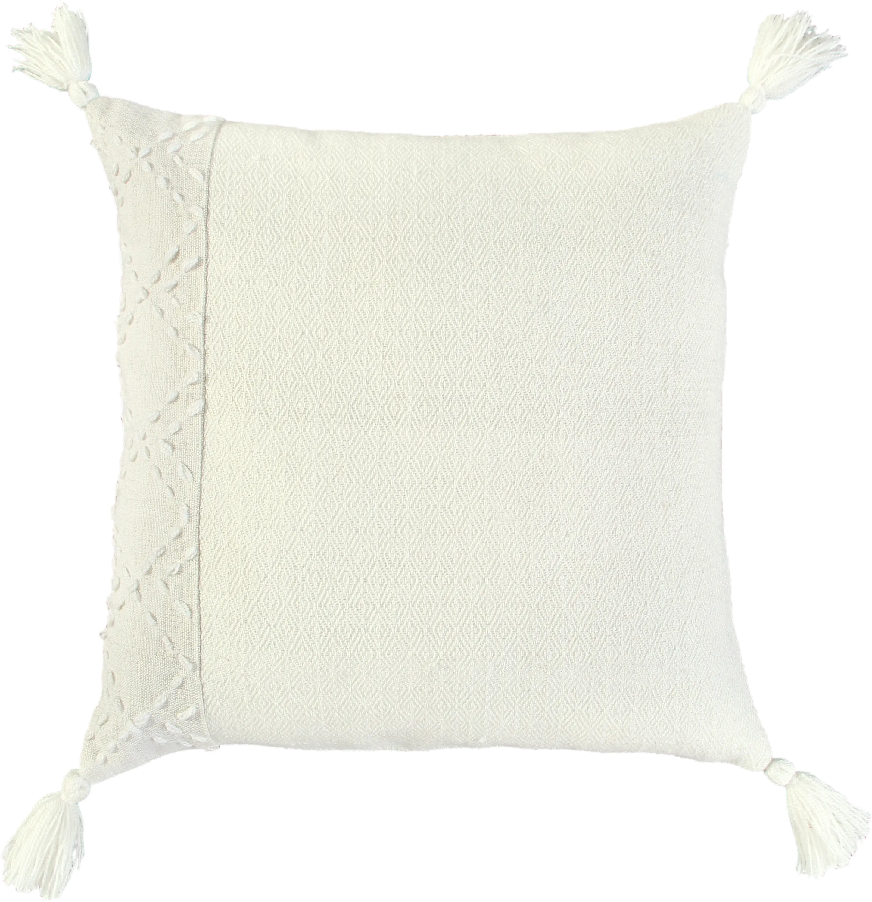 Diamond Ivory Accent Pillow