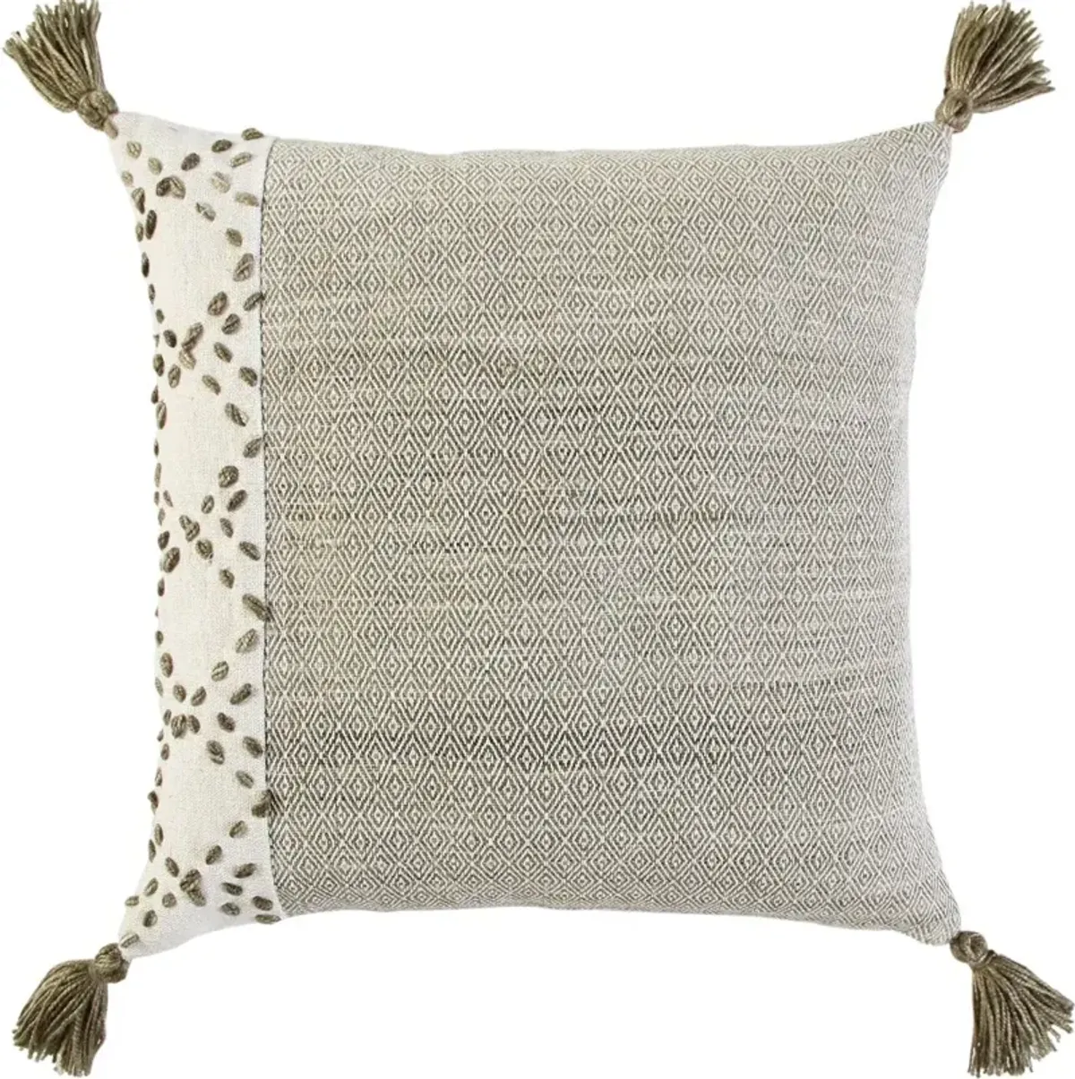 Diamond Taupe Accent Pillow