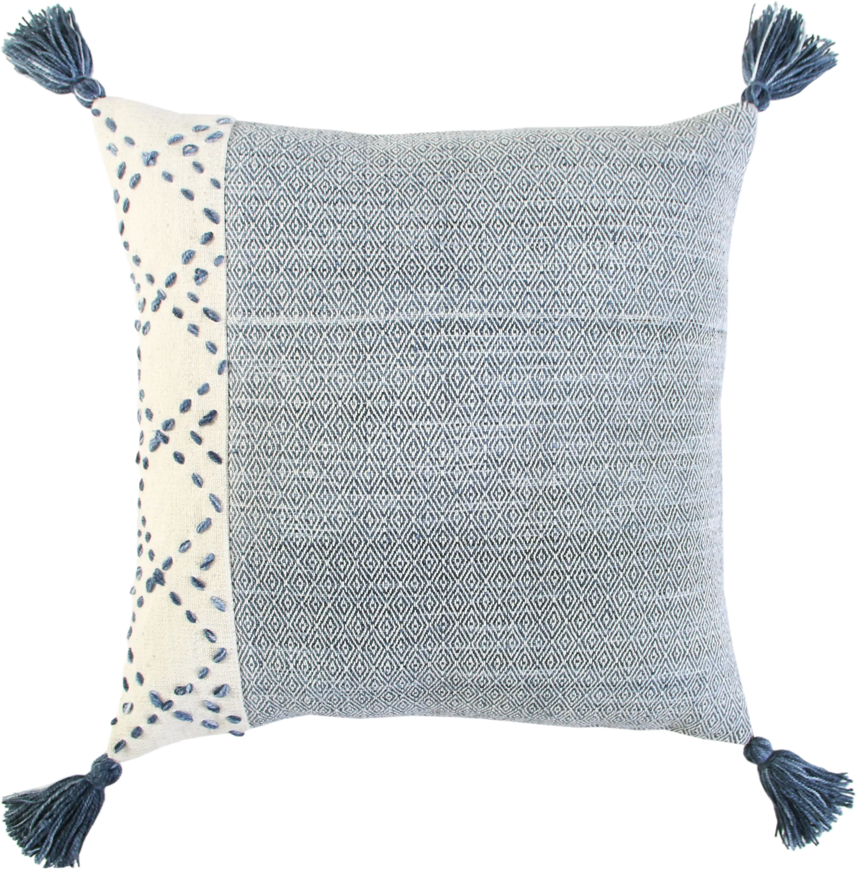 Diamond Blue Accent Pillow
