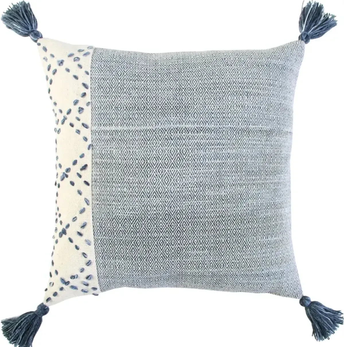 Diamond Blue Accent Pillow