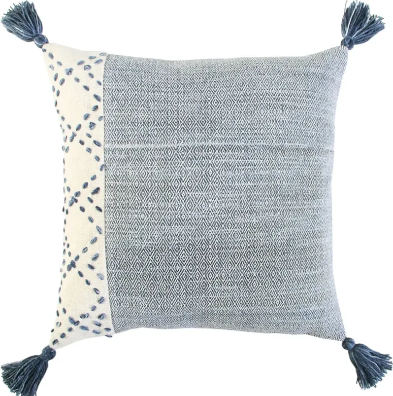 Diamond Blue Accent Pillow