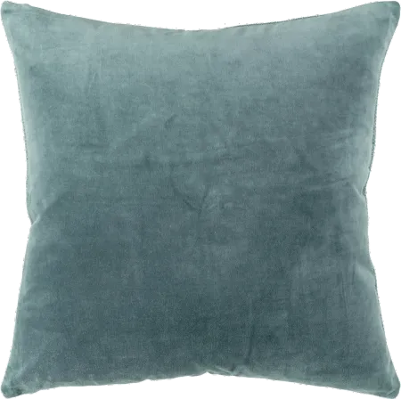 Kathleen Teal Velvet Accent Pillow