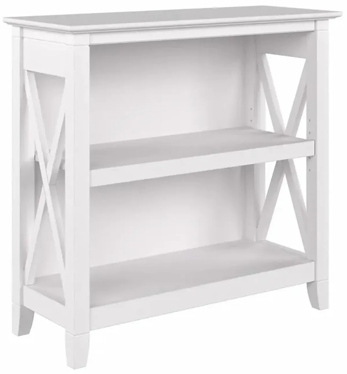 Key West White Oak 2-Shelf Bookcase - Bush Furniture