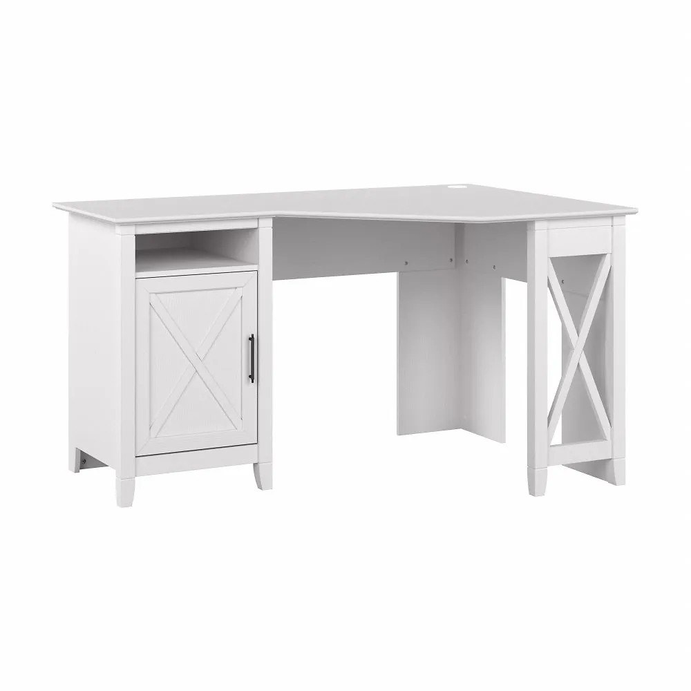 Key West White Oak 54 Inch Corner Desk