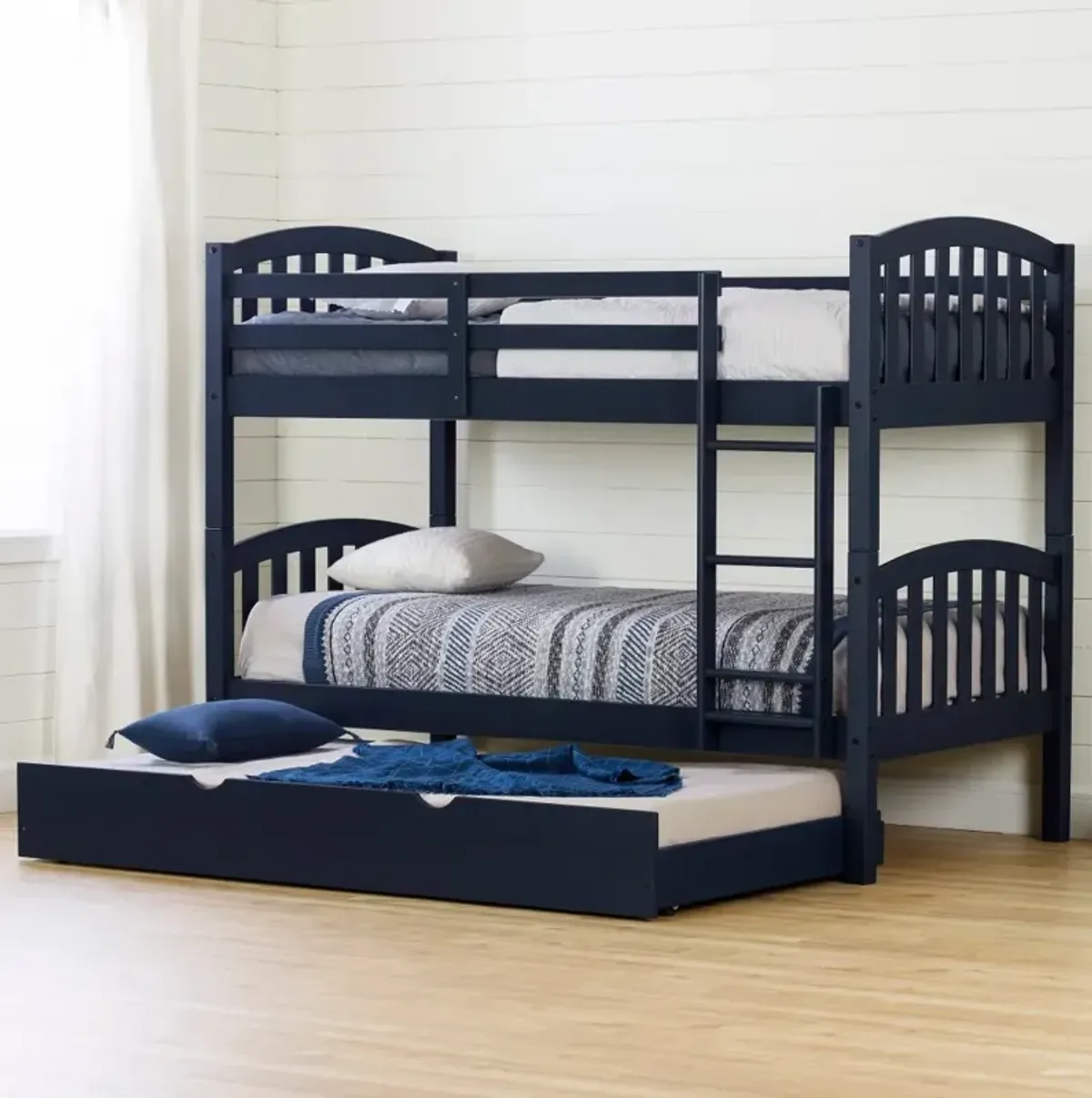 Asten Blue Twin Bunk with Trundle