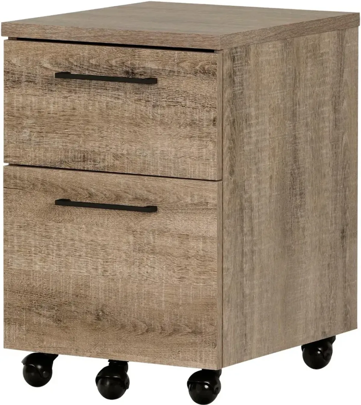 Interface Weathered Oak Mobile File Cabinet - South Shore