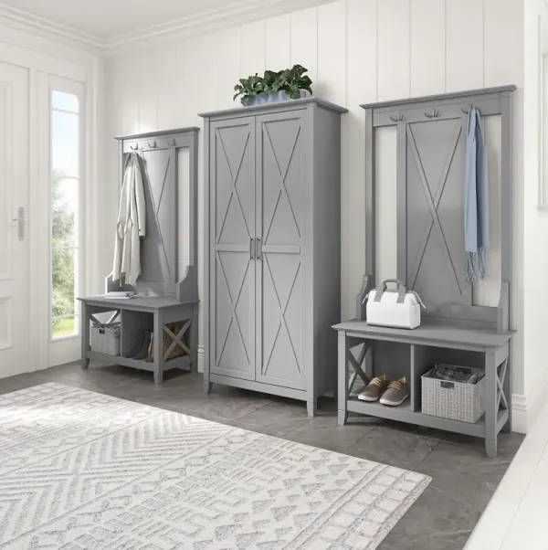 Key West Cape Cod Gray Storage Cabinet - Bush Furniture