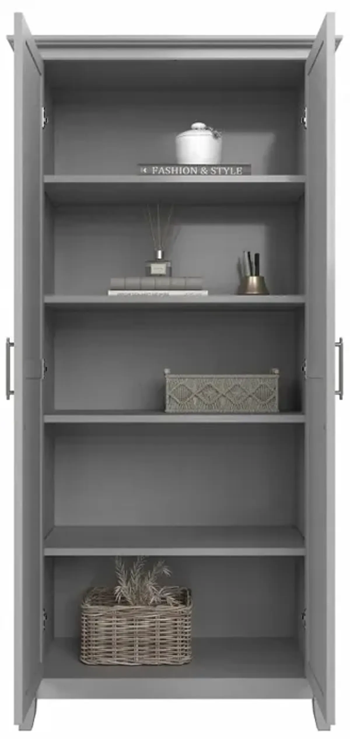 Key West Cape Cod Gray Storage Cabinet - Bush Furniture