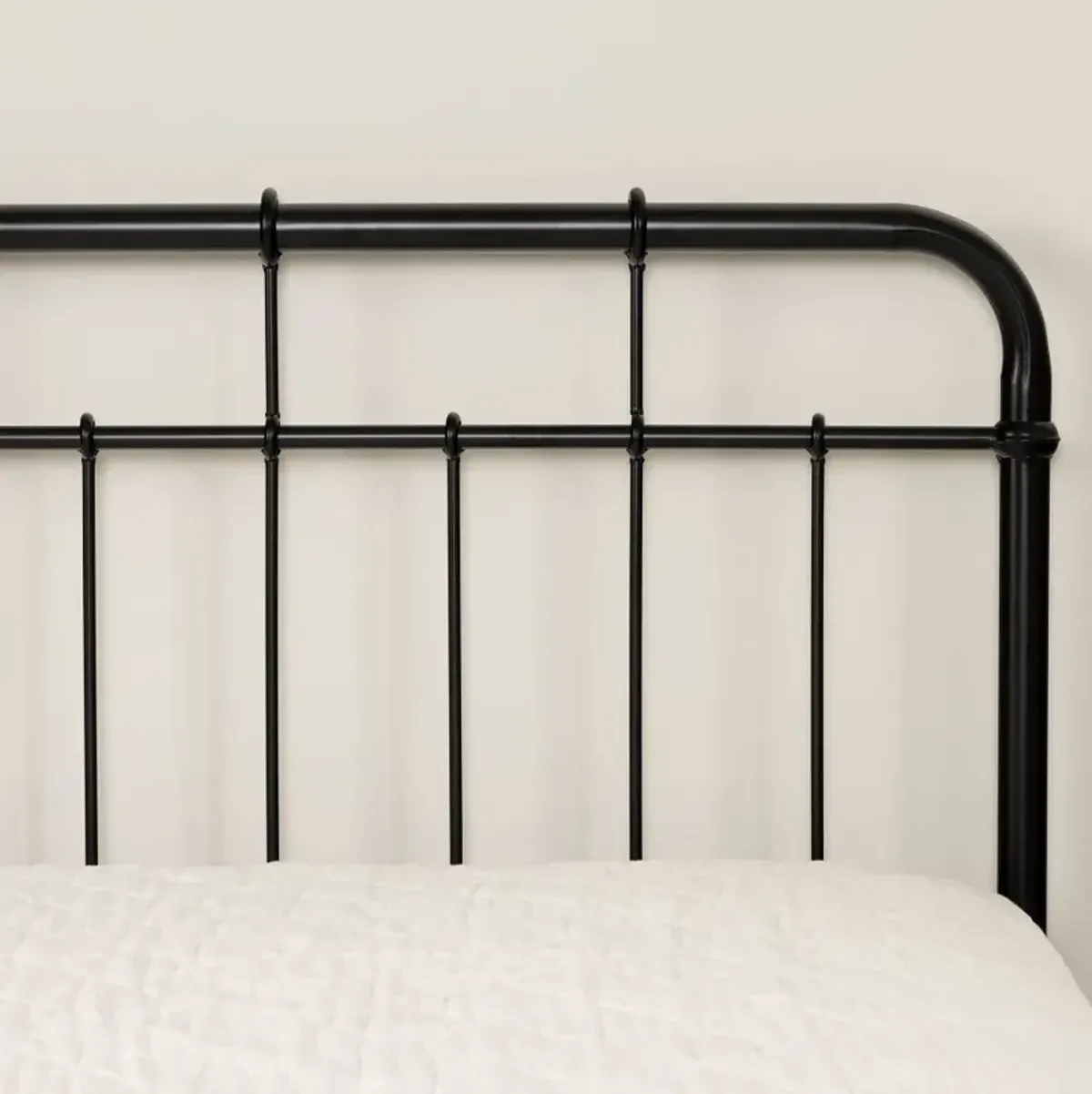 Vito Black Metal Twin Bed - South Shore