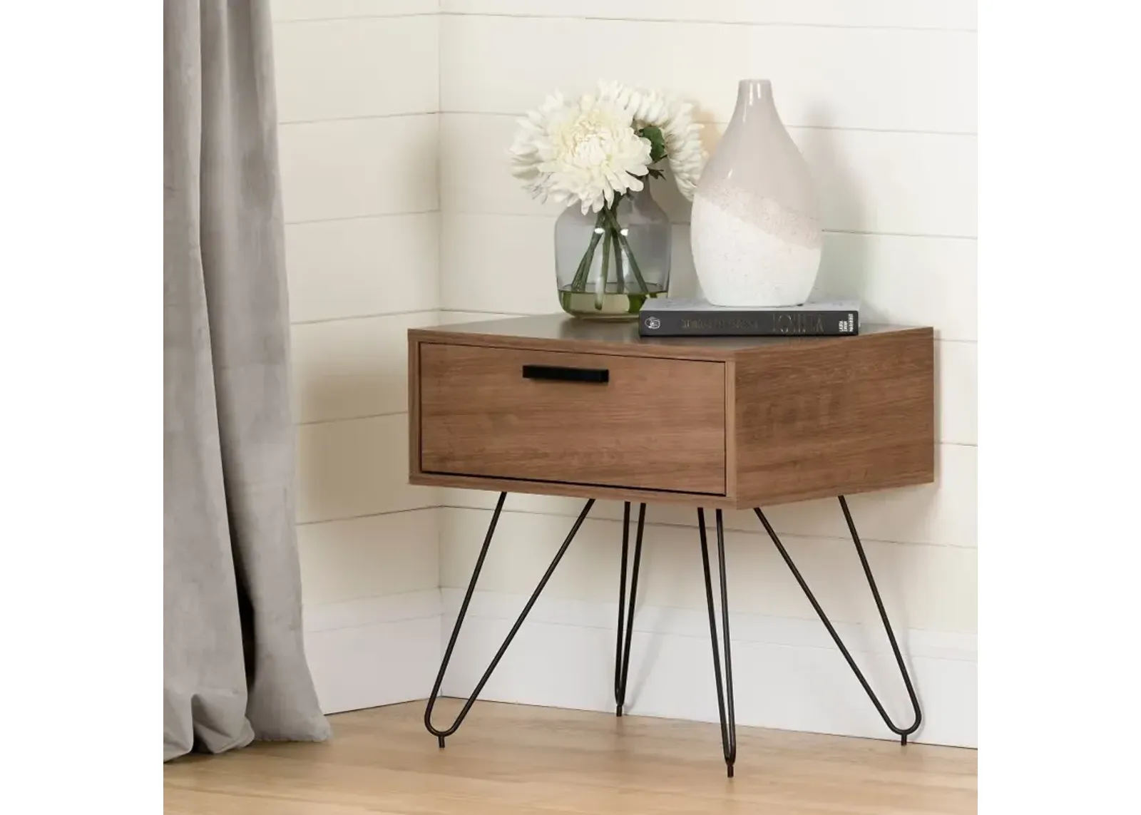 Vito Dark Wood End Table - South Shore