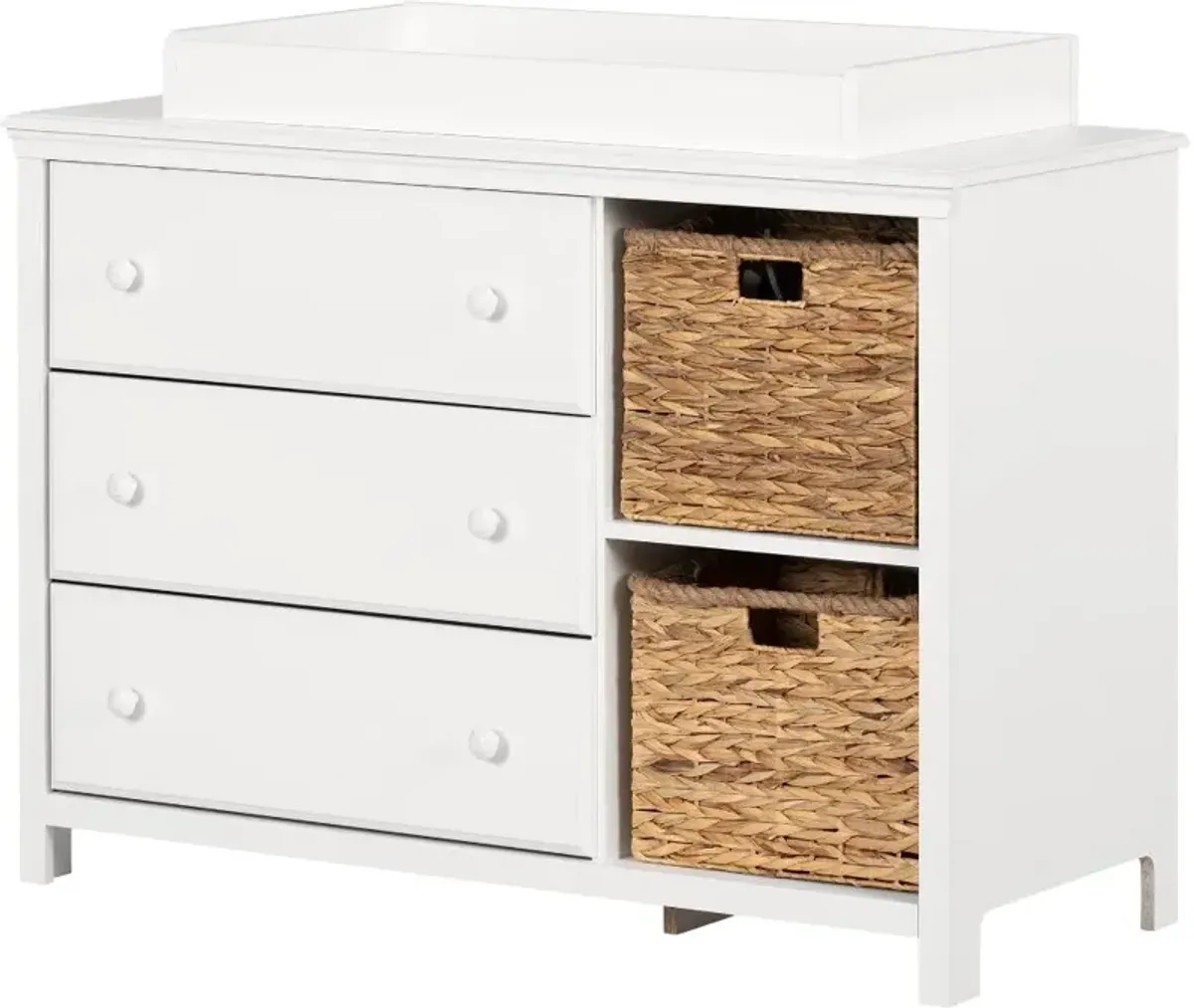 Cotton Candy White Changing Table - South Shore