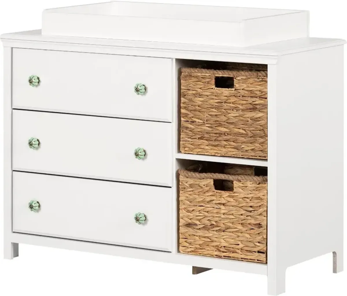 Balka White Changing Table Dresser - South Shore