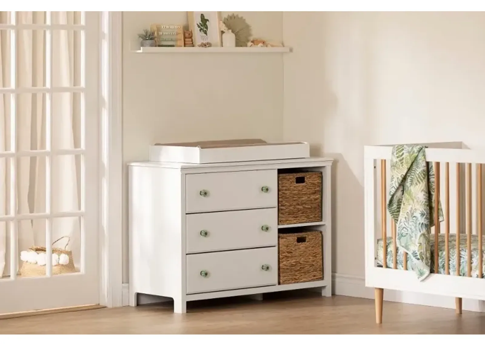 Balka White Changing Table Dresser - South Shore