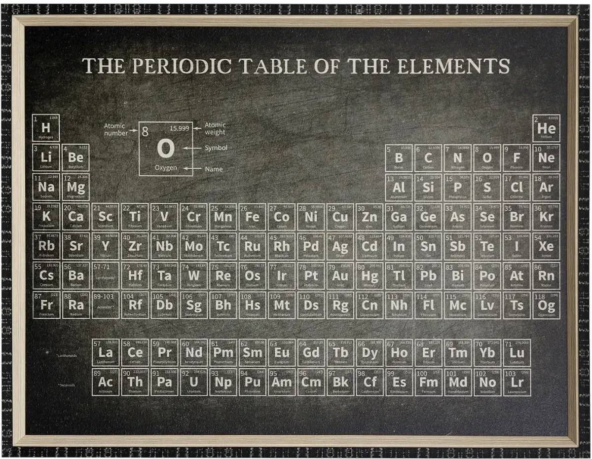 Periodic Table Framed Wall Art