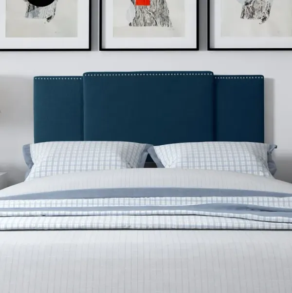 Fairfield Contemporary Full, Queen, King Navy Blue Expandable Headboard