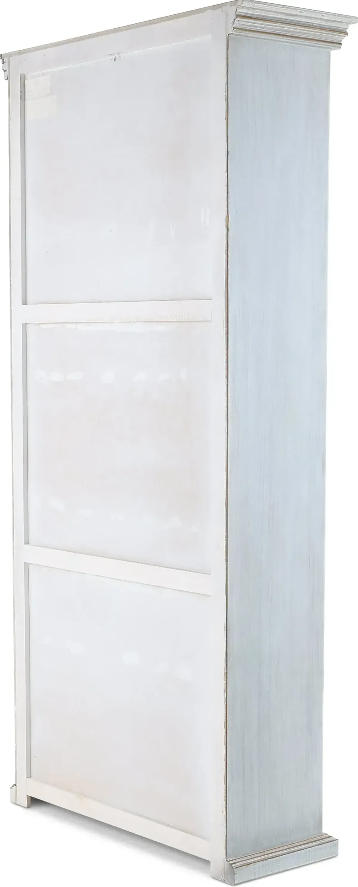 Florence Gray Two Tone Tall Display Cabinet