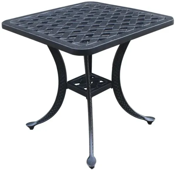 Castle Rock Black Patio End Table