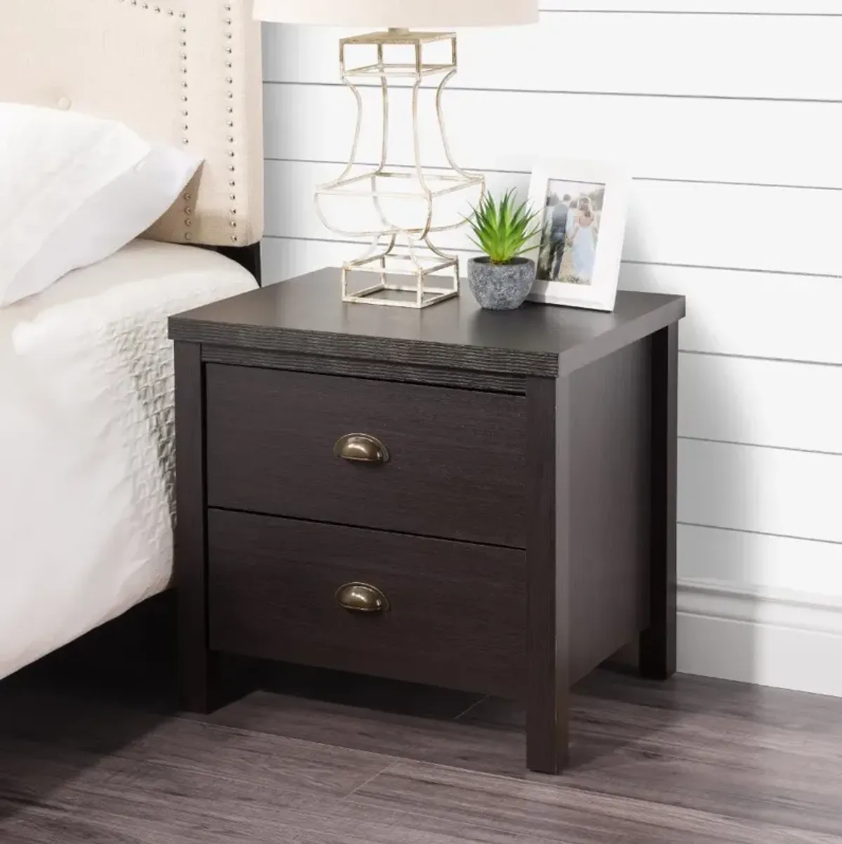 Boston Contemporary Black Nightstand