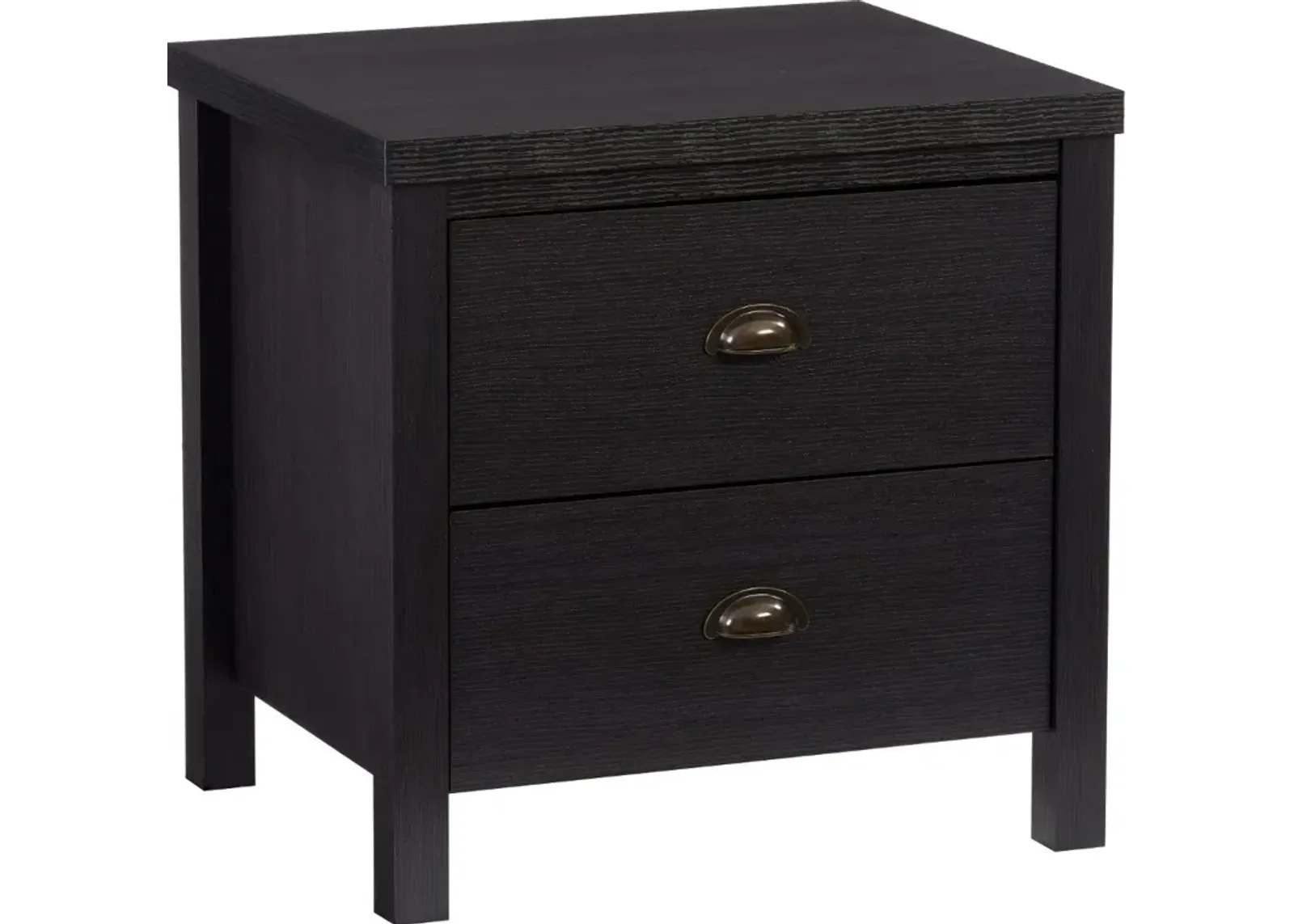 Boston Contemporary Black Nightstand