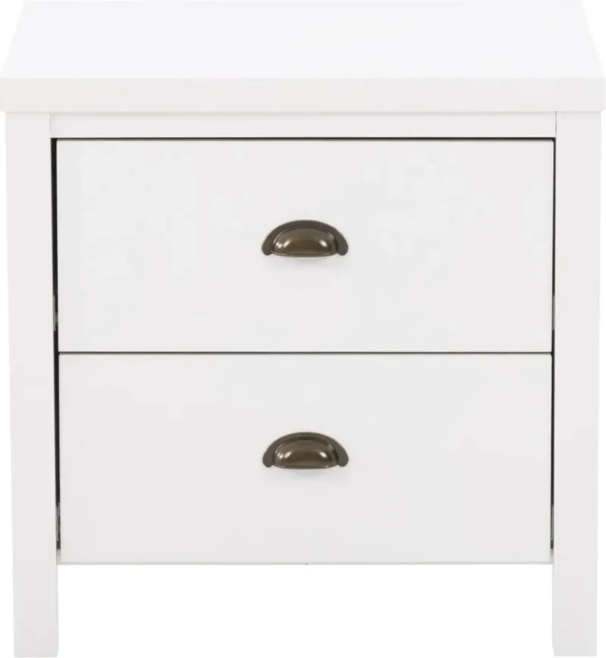 Boston Contemporary White Nightstand