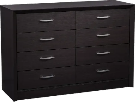 Newport Contemporary Black 8-Drawer Dresser