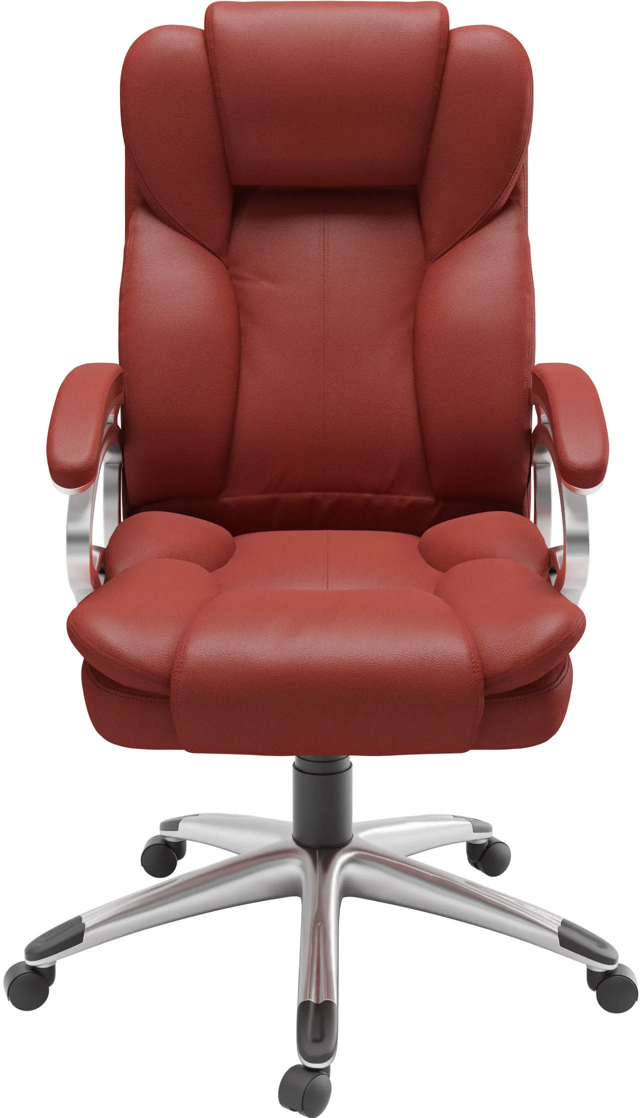 Workspace Contemporary Red Leatherette Executive Office Chair