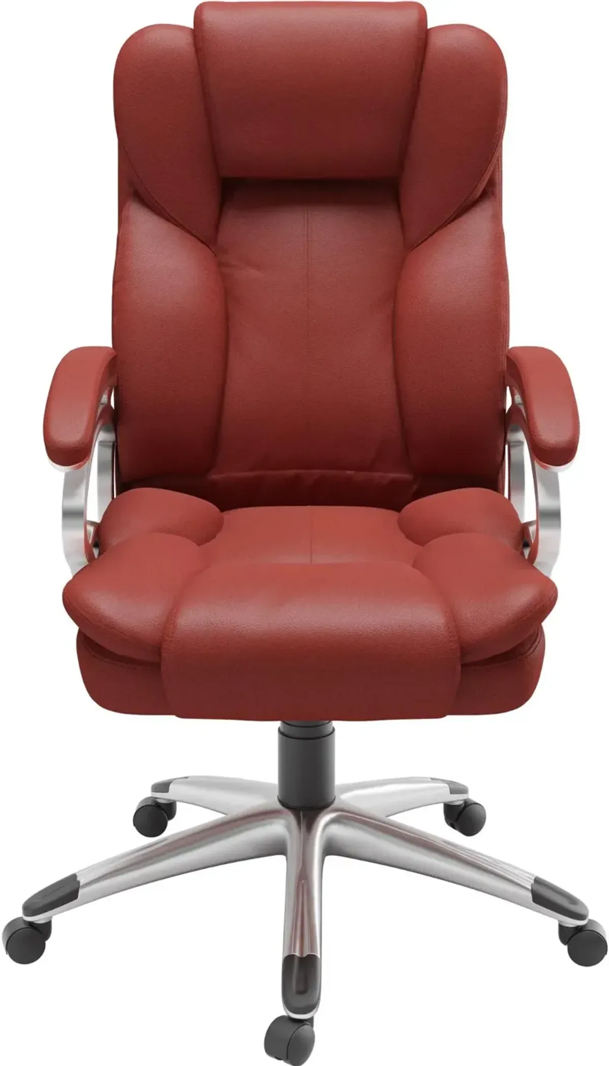 Workspace Contemporary Red Leatherette Executive Office Chair