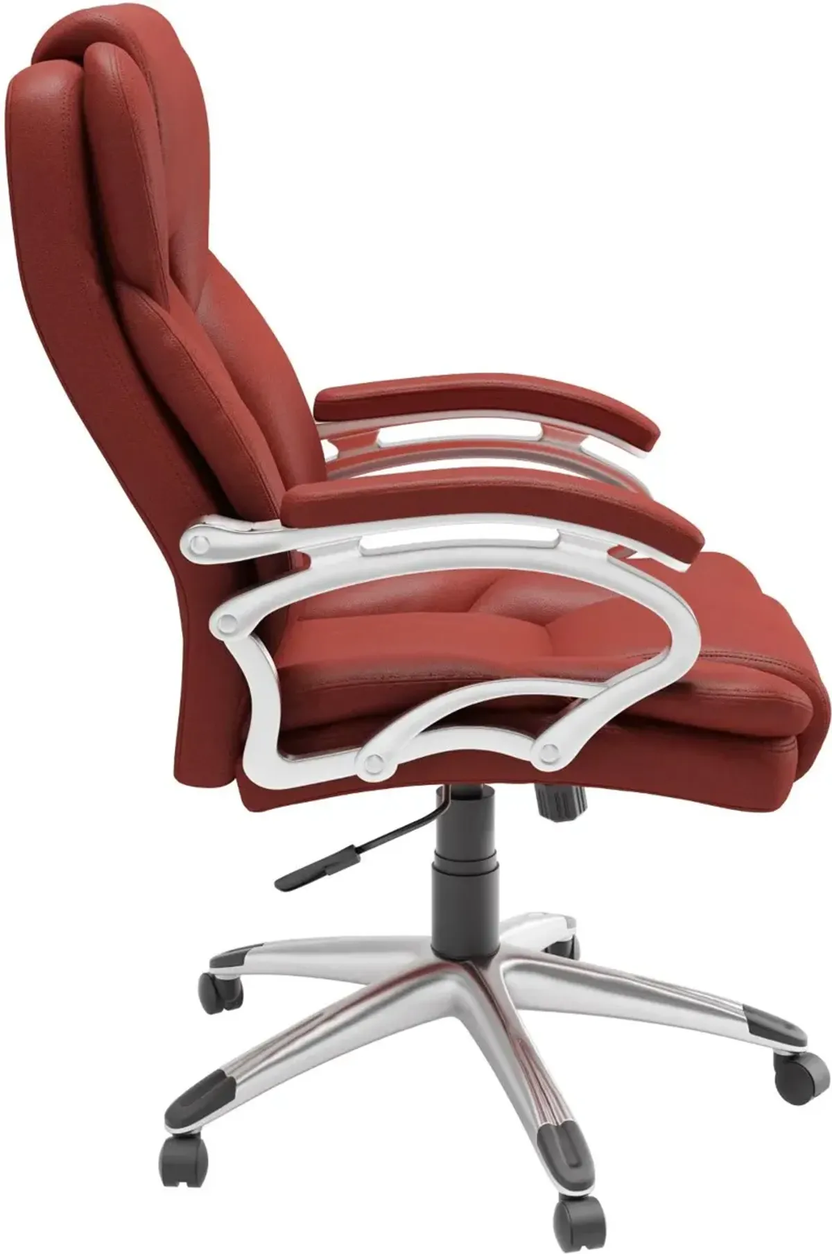 Workspace Contemporary Red Leatherette Executive Office Chair