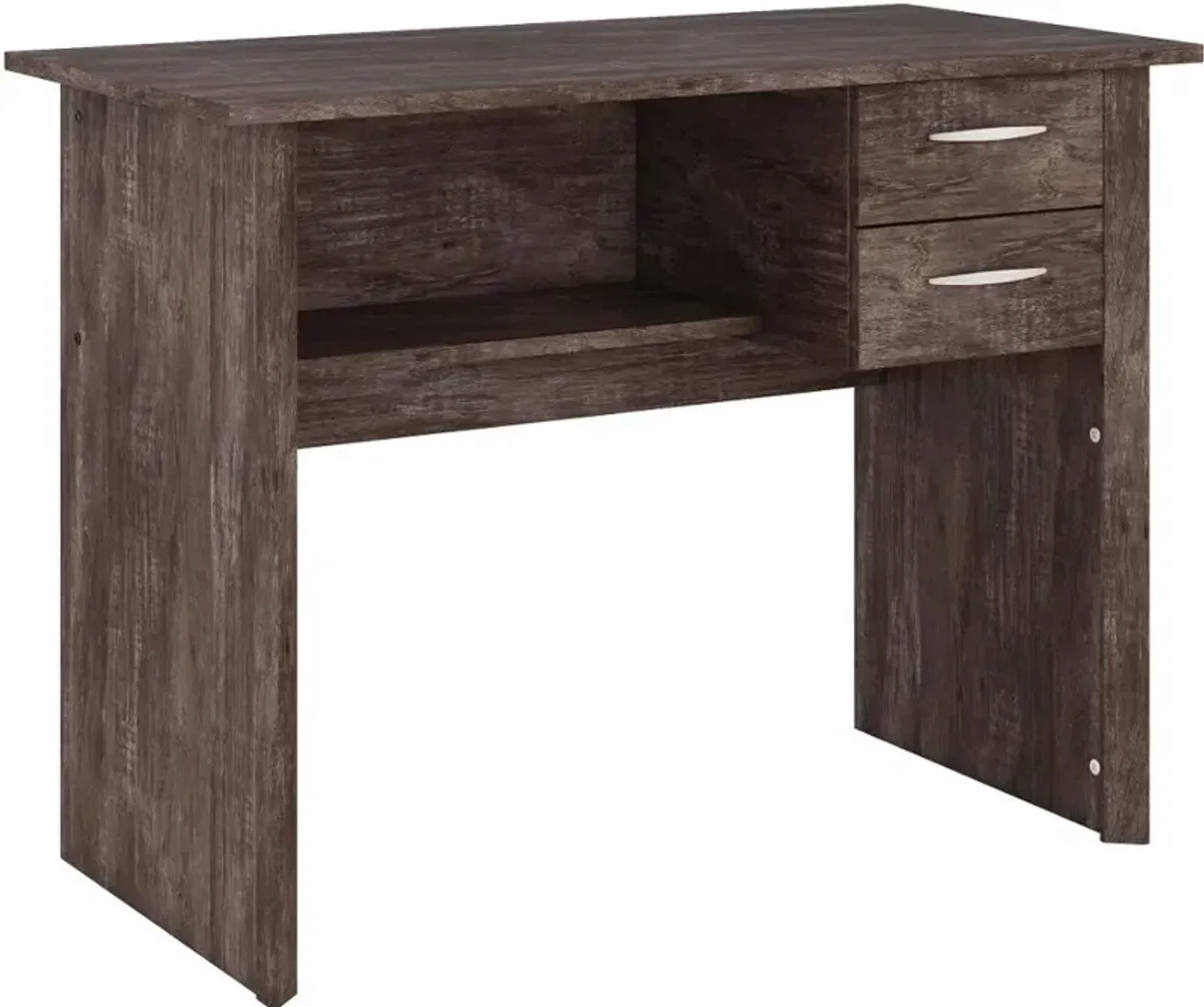 Kingston Contemporary Rustic Brown Two Drawer Desk