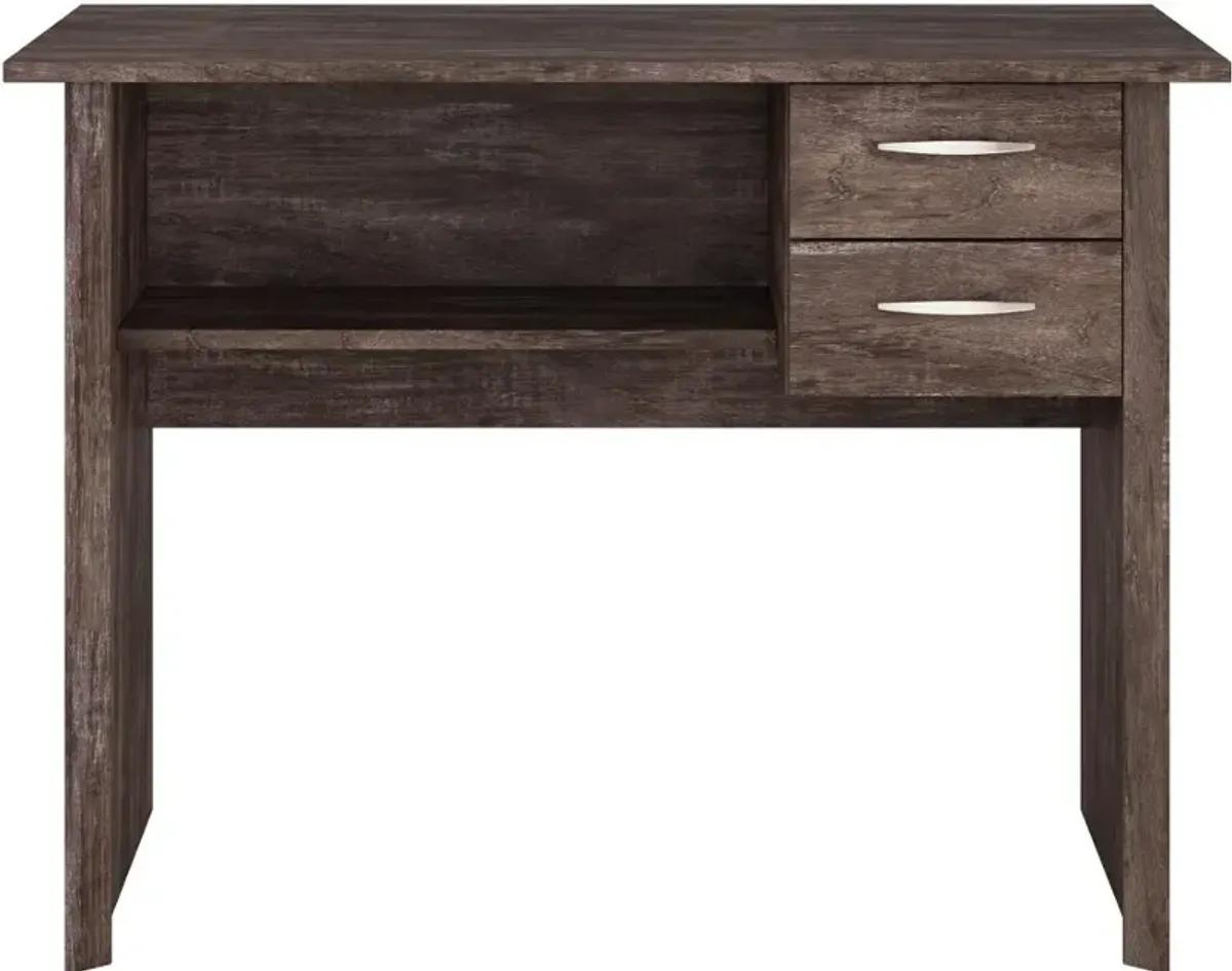 Kingston Contemporary Rustic Brown Two Drawer Desk