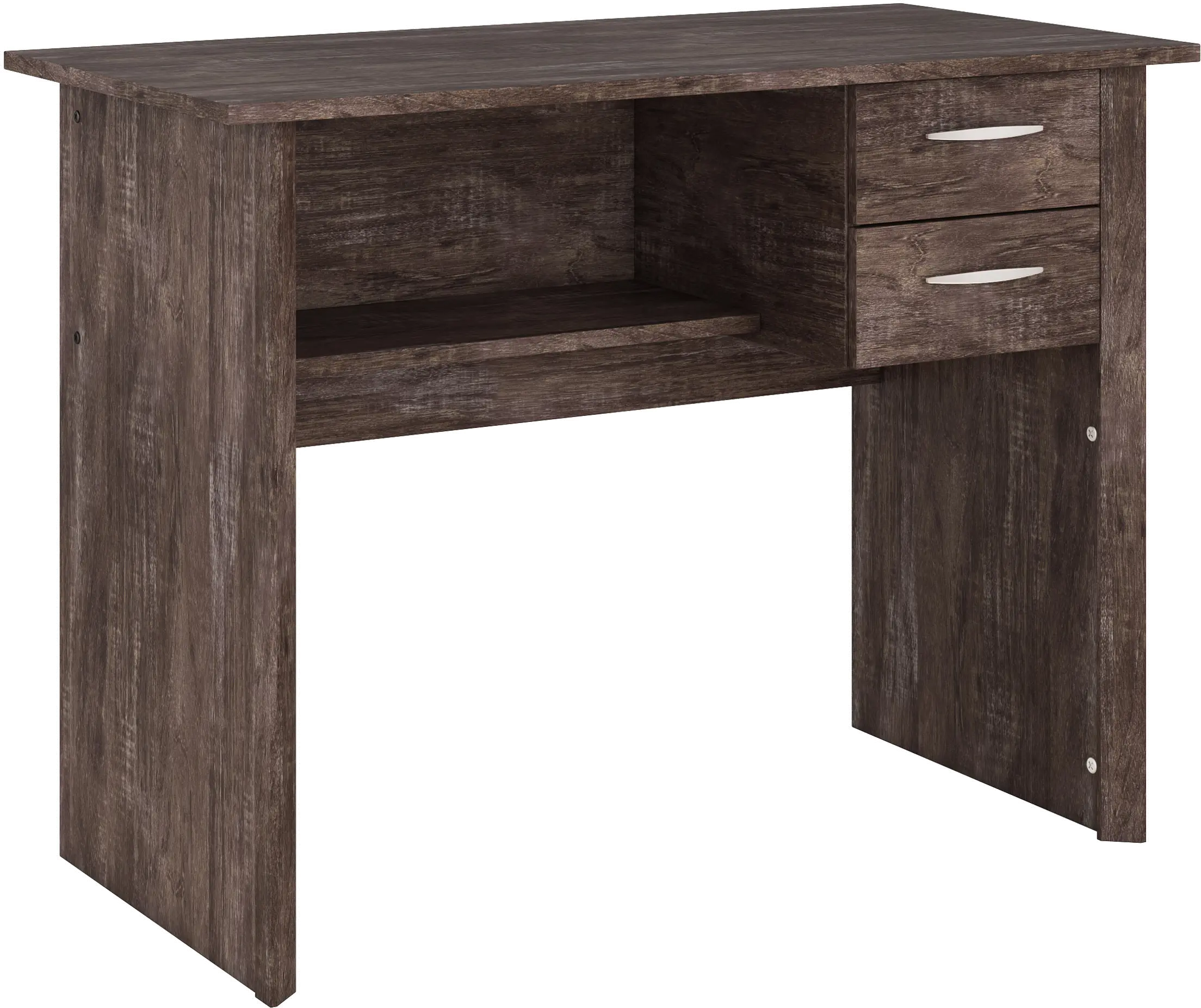 Kingston Contemporary Rustic Brown Two Drawer Desk