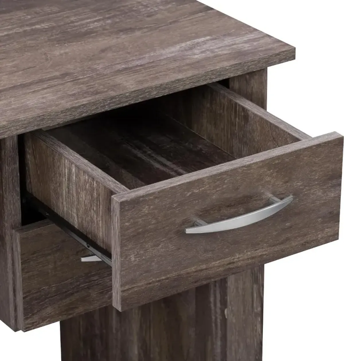 Kingston Contemporary Rustic Brown Two Drawer Desk