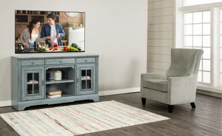Mountain Breeze Blue 64" TV Stand