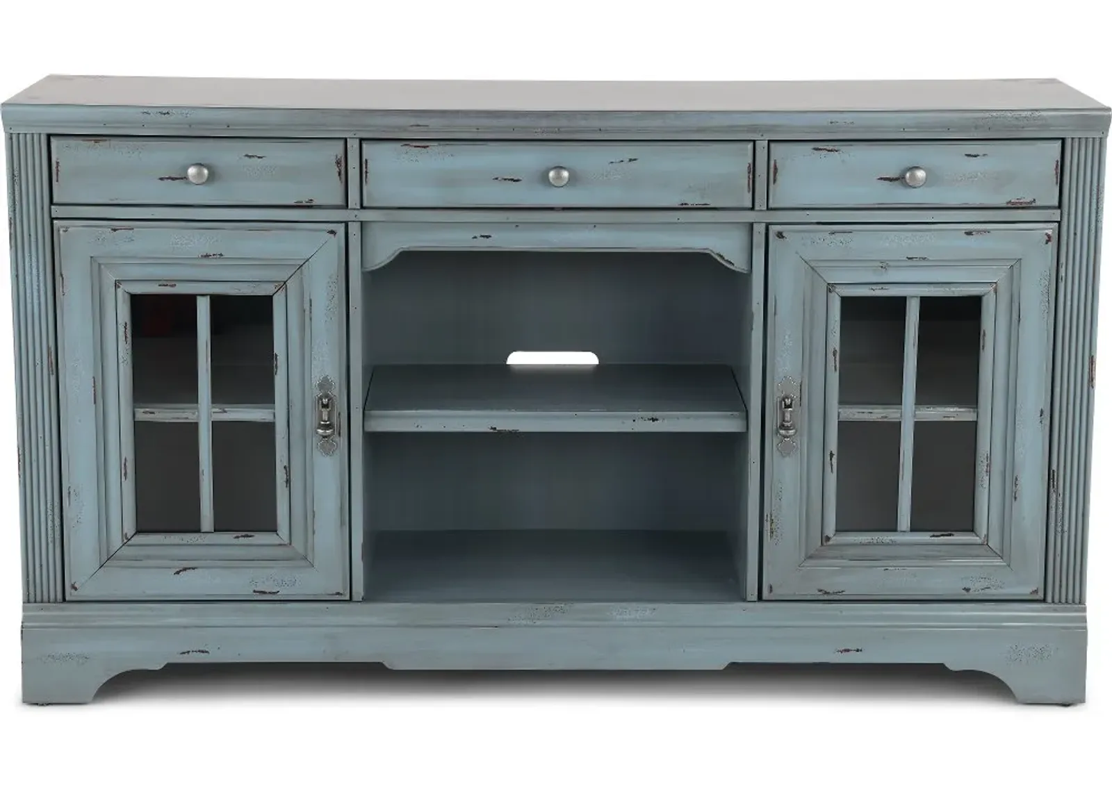 Mountain Breeze Blue 64" TV Stand