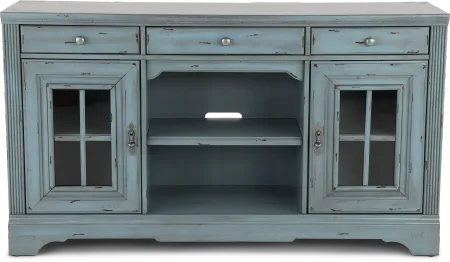 Mountain Breeze Blue 64" TV Stand