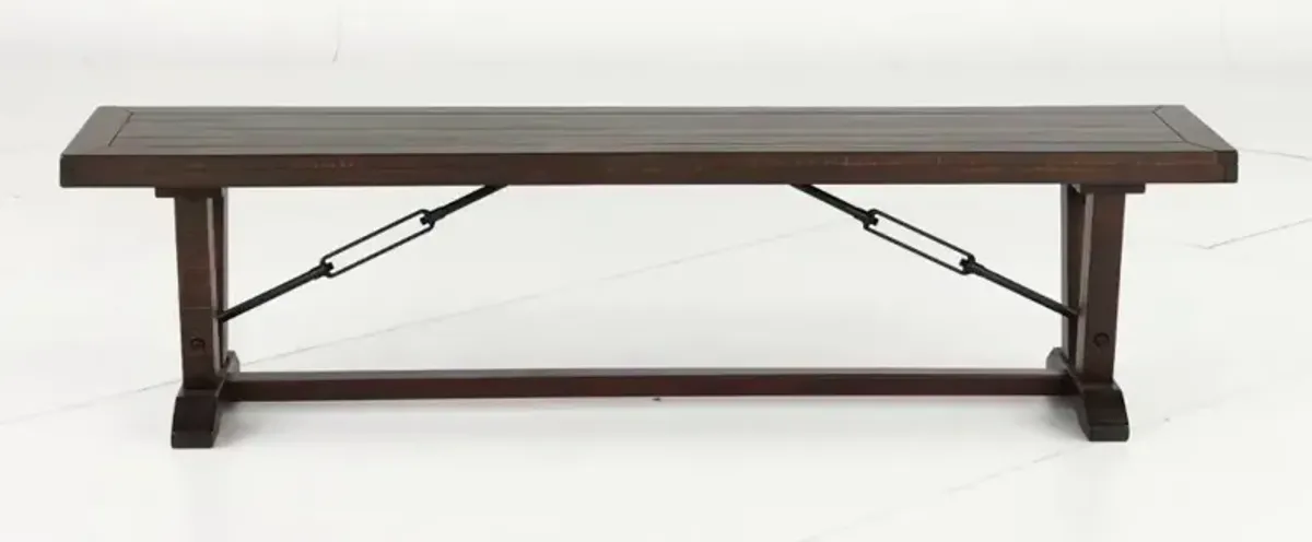 Homestead Dark Brown Dining Bench