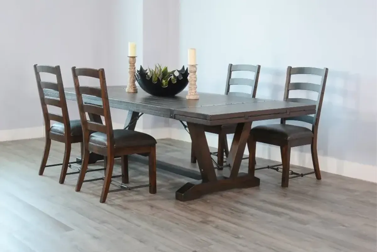 Homestead Dark Brown 5 Piece Dining Set