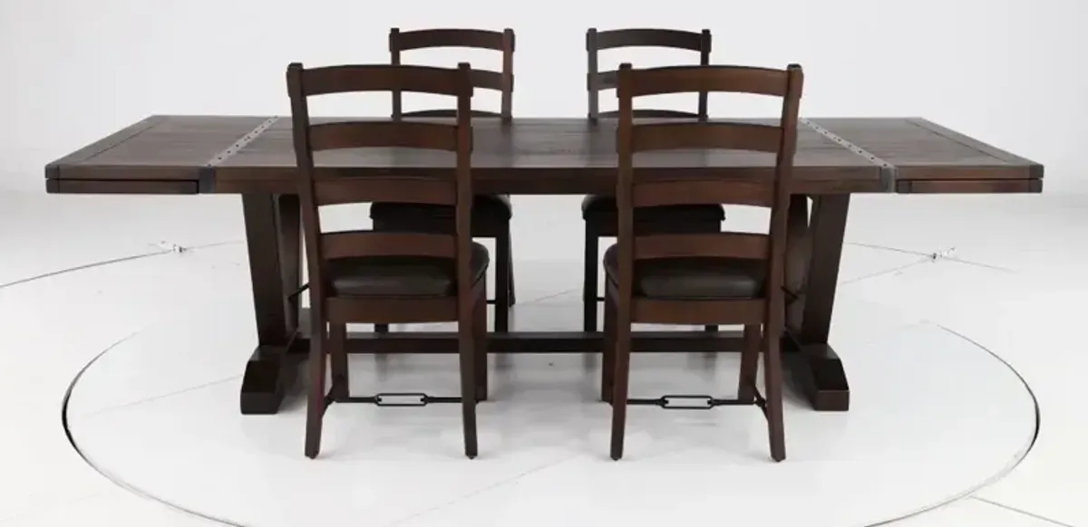 Homestead Dark Brown 5 Piece Dining Set