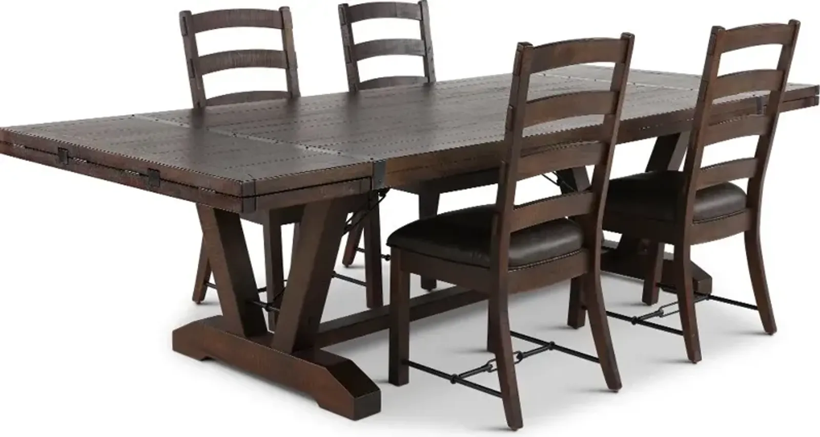 Homestead Dark Brown 5 Piece Dining Set